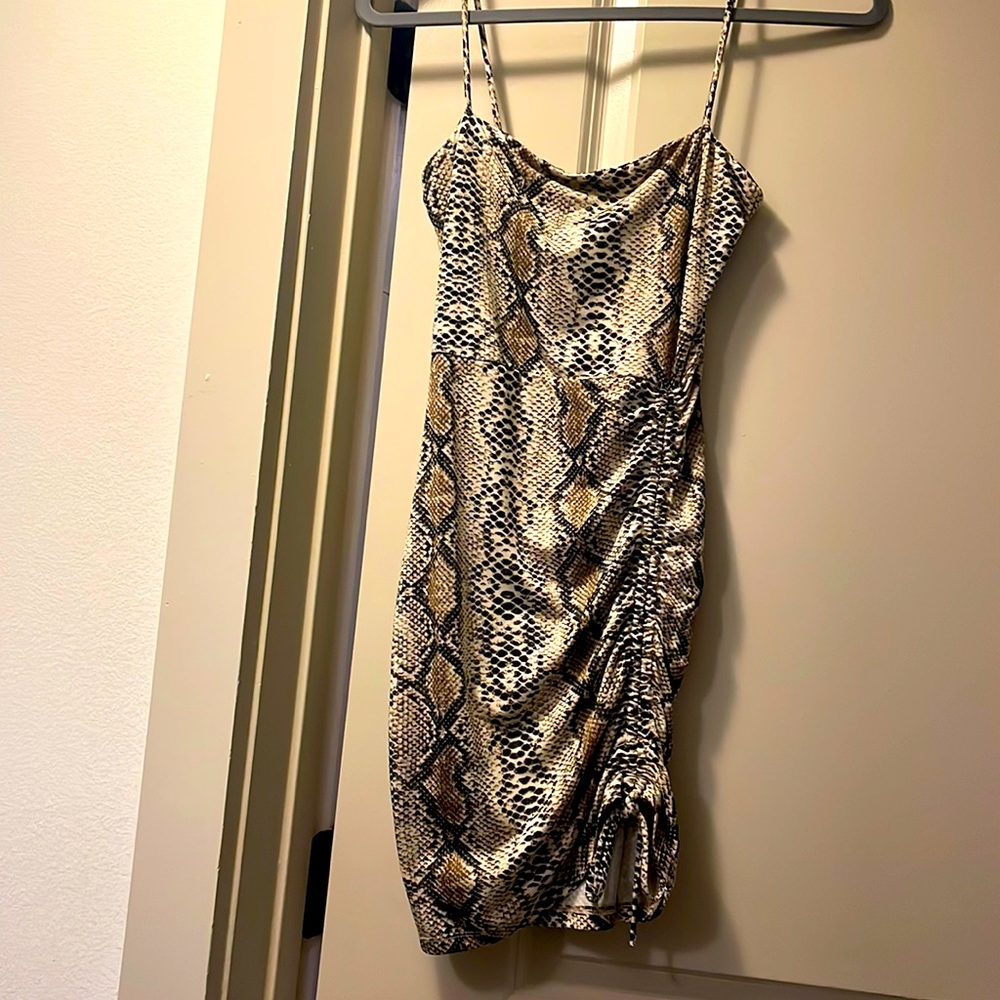 Snake Skin Tight Dress